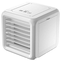 ENERRGECKO Aire Acondicionado Personal, Mini Enfriador de Aire Evaporativo PortáTil Ventilador de Escritorio 7 Colores Humidificador de Luz LED para e precio