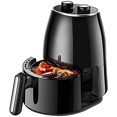 ECONOA Freidora de Aire para Uso doméstico Freidora de Aire eléctrica de 1230 W con Temporizador, Control de Temperatura, Asas de Cesta Desmontables s
