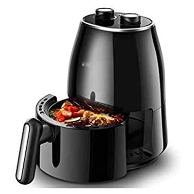 ECONOA Freidora de Aire para Uso doméstico 1230 W Freidora de Aire eléctrica Temporizador Control de Temperatura Cesta Desmontable Freír Saludable con