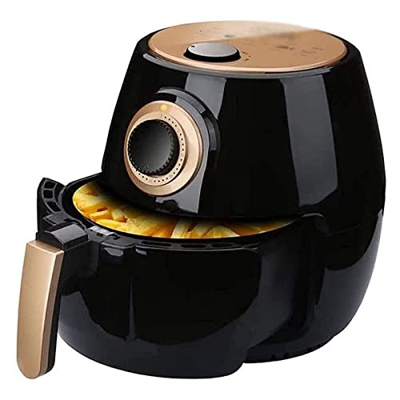 Freidora de aire para uso doméstico Freidora eléctrica de 5 l Cocina para pizza de pollo 1350 vatios Control de perilla de cocina de aire caliente elé