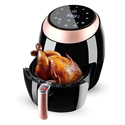 Freidora de aire para uso doméstico Freidora de aire, Máquina de papas fritas inteligente de gran capacidad para el hogar de cristal líquido, Freidora