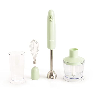 CREATE / FULLMIX RETRO / Batidora de Mano Verde /1000W, 6 velocidades, 15000 rpm, 600ml