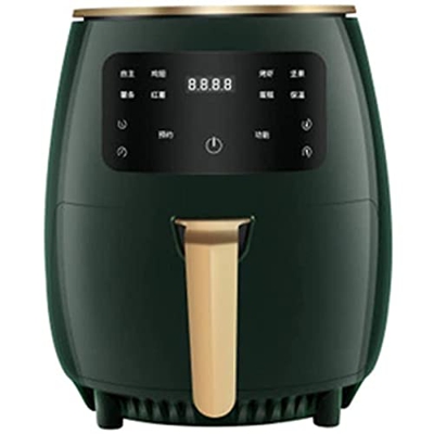 Freidora de aire para uso doméstico Freidora de aire de 5L, pantalla táctil digital de freidora de aire eléctrica de 1200 W y cesta desmontable antiad