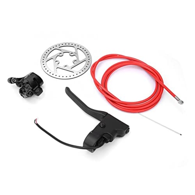 YEOYS Scooter eléctrico Rueda trasera Discero Conjunto de freno Disco de freno Palanca de freno Manija Línea Tornillos Kit M365 Piezas de scooter eléc