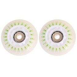 Sosoport sin Ruedas Luminosas Mm Hermoso Rodamiento Decorativo Intermitente Mm PU Verde Skate up Ice Er Ruedas Luz en Línea Led Patines Reemplazo en oferta