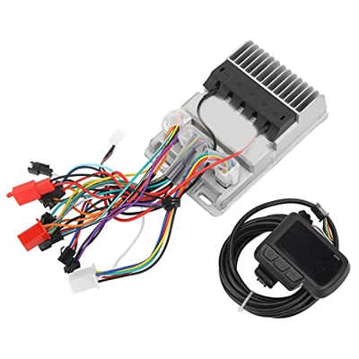 Kit de controlador de bicicleta eléctrica, buena disipación de calor Controlador sin escobillas de bicicleta eléctrica Kit de pantalla LCD 36V 48V 3 m