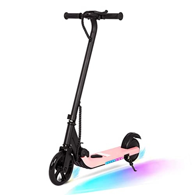 E-RIDES Patinete Electrico Niños 6 a 12 Años, 7 Pulgadas Scooter Eléctrico para Niños Plegable, fácilmente Plegable Patinete Electrico Niño con Luces 