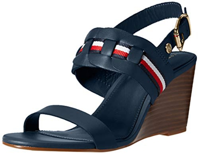 Tommy Hilfiger Dany 1A, Sandalias con cuña Mujer, Cielo del Desierto, 39 EU
