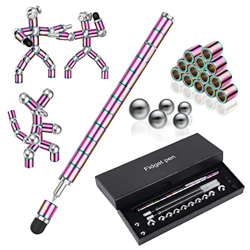 OSDUE 51 PCS Negro Bolígrafo magnético, Bolígrafo de Regalo con caja de Regalo Negra, Juguete Antiestrés, Juguetes Magnéticos, Ideal para Hombres, Muj características
