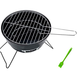 Parrilla de carbón para Barbacoa de Interior y Exterior, Mini Parrilla portátil Plegable para Exteriores, Parrilla de Red de Acero Inoxidable para car características