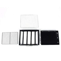 zhangqiang Parrilla de Barbacoa Plegable portátil de Acero Inoxidable Parrilla de carbón para Barbacoa para Acampar Barbacoa al Aire Libre Parrilla de en oferta