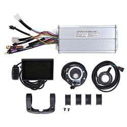 BuyWeek Kit de Controlador de Motor sin escobillas para Bicicleta eléctrica, 48 V, 1000 W, 1500 W, 30 A, Controlador de Onda sinusoidal para Bicicleta en oferta