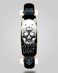 Wood Light Skate Skateboard Longboard Complete Mix Bamboo 46x9 Back to Bones Oliveira características