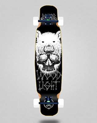 Wood Light Skate Skateboard Longboard Complete Mix Bamboo 46x9 Back to Bones Oliveira