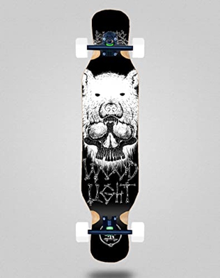 Wood Light Skate Skateboard Longboard Complete 46x10 Back to Bones Oliveira