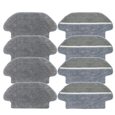 LITADS Home Cleaning Mopa insertos aptos para Viomi V2 V-RVCLM21B mijia STYJ02YM serie robot limpieza del hogar kit de inserción de trapeador de tela 