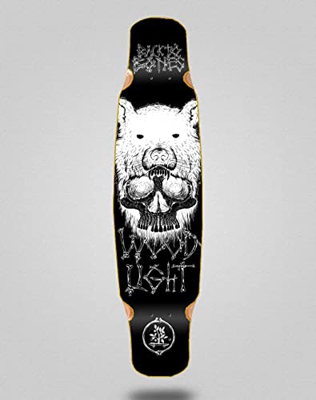 Wood Light Skate Skateboard Longboard Deck Mix Bamboo 46x9 Back to Bones Oliveira