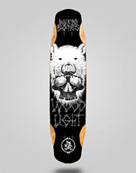 Wood Light Skate Skateboard Longboard Deck Mix Bamboo 38x8.45 Back to Bones Oliveira características