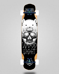Wood Light Skate Skateboard Longboard Complete Mix Bamboo 38x8.45 Back to Bones Oliveira precio