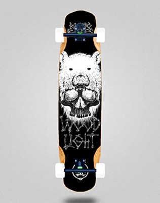 Wood Light Skate Skateboard Longboard Complete Mix Bamboo 38x8.45 Back to Bones Oliveira