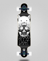 Wood Light Skate Skateboard Longboard Complete 40x9 Drop Back to Bones Oliveira características