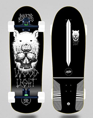 Wood Light Cruiser Skate Skateboard Trucks 180mm Back to Bones Oliveira Bucky 10x31