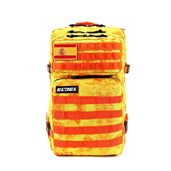 ELITEX Mochila 45L Táctica Militar Bandera España Impermeable Deportiva CrossTraining Aire Libre Deportes Gimnasio Portatil Oxford 900D (Jungla Naranj en oferta