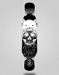 Wood Light Skateboard Longboard Deck 46x10 Back to Bones Oliveira en oferta