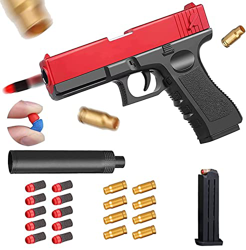 Pistola de Juguete de Balas Blandas, Pistola de Balas Blandas con Cartuchos de munición/Pistola de Juguete con Balas, Pistola de utilería de Pistola F características