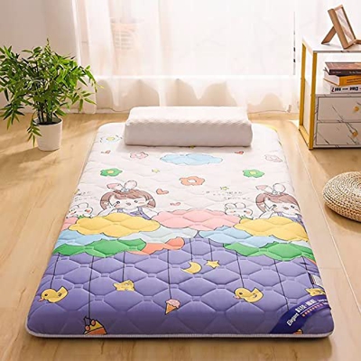 Colchón de piso plegable Colchón de futón con estampado de dibujos animados Colchón de camping Colchoneta de tatami Colchoneta for dormir con base ant