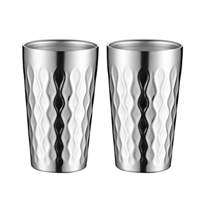 ANBID Vasos for Beber al Aire Libre |Tazas, Tazas apilables for Fiestas y Camping, Picnic, 300 ml, diseño apilable y de Doble Capa
