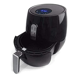 Freidora de aire para uso doméstico Freidoras de aire de 5,2 l Horno sin aceite, pantalla táctil digital LCD, 7 ajustes preestablecidos de cocción, ce características