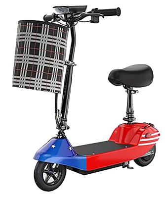 stdpcxz Patinete Eléctrico Premium, Scooter Electrico Plegable, Patinete Electrico con Y Luces LED 15Km/H 100 Kg Máx 3,24V 8AH