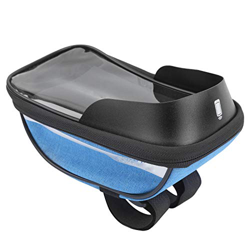 Beaswhca Bolsa de Bicicleta de poliéster práctica y Duradera, Bolsa de Manillar de Tubo Frontal para Marco de Bicicleta, Bolsa de Pantalla táctil para precio