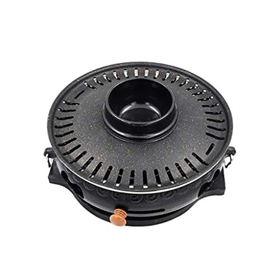 Barbacoa Barbacoa Barbacoa, Parrilla De Carbón Sin Humo, Horno De Hierro Fundido, Tipo Dividido Fácil De Limpiar, Interior Exterior, 2 Colores, 6 Esti