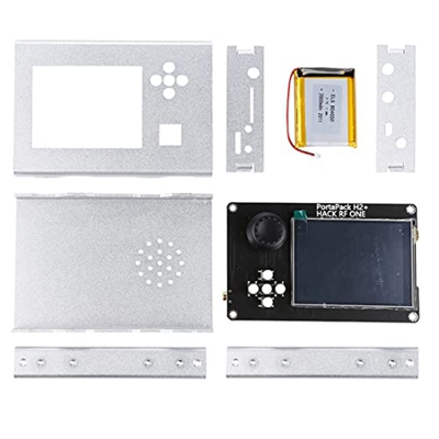 YANHUNING Portapack H2 Pantalla TáCtil LCD de 3,2 Pulgadas + Caja de Aluminio + BateríA de 2000 Mah para One Sdr (Plata)