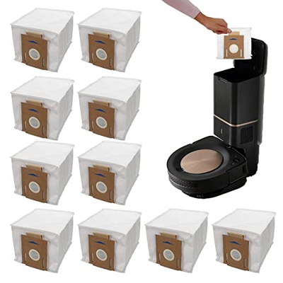 Jildouf Bolsa de Polvo de Robot de Barrido | Paquete de 10 Bolsas T8 compatibles con aspiradora T8 T9 T8 MAX - Accesorios para Robots de Barrido de Gr