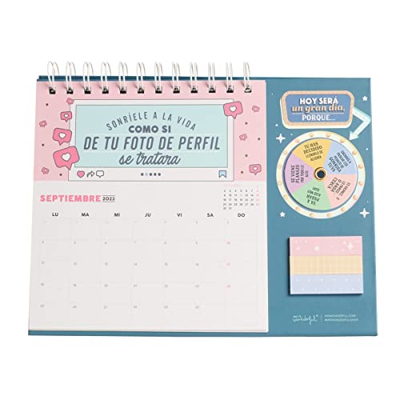 Mr. Wonderful - Calendario de Sobremesa - 2023, nos vamos a llevar muy bien, azul
