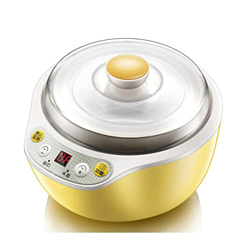 Fabricante de helados, yogurt congelado automático de 2 cuartos, sorbete y máquina de helados, función de temporizador de apagado automático en oferta