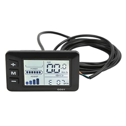 Wnesy Odómetro de Bicicleta Eléctrica, Medidor de Pantalla LCD Eléctrico de Carcasa de Plástico a Prueba de Agua 36V 48V para Bicicletas Eléctricas pa en oferta