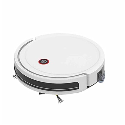 GATASE Aspiradora de Robot, 1800pa Fuerte succión, aspiradora robótica silenciosa, a Cargo de (Size : White)