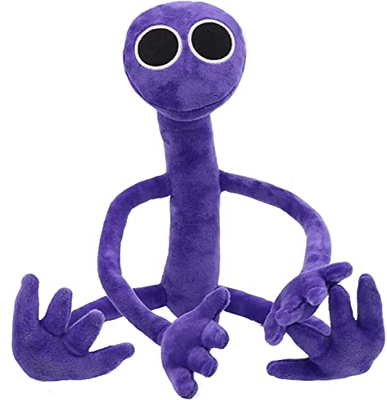 Waslary Rainbow Friends Peluche Juego Plush Toy Muñeca de Peluche Accesorios de Cosplay Decoración para Fans de Navidad Cumpleaños Festivales (Purple)