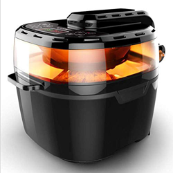 Freidora de aire de 10 L，Freidoras eléctricas de aire caliente Xl Horno Cocina sin aceite， Preajustes inteligentes， Pantalla táctil digital LED，Regalo en oferta