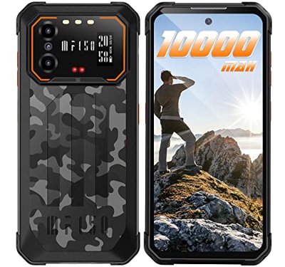 IIIF150 B1 Pro Móvil Resistente (2022) 10000mAh Batería, 6GB + 128GB/1 TB, 6.5" FHD+ Movil Irrompible, 48MP+20MP Visión Nocturna Teléfono Todoterreno,