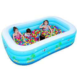 FMOPQ Inflatable Pool Kids Full-Sized Inflatable Lounge Pool for Kiddie Infant for Outdoor Garden Summer Water Party Swimming Pool (2m) precio