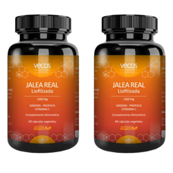 Jalea Real Pura Liofilizada 1000 mg con Vitamina C, ginseng y Própolis | Aumenta la Energía y Vitalidad | Reduce el Cansancio y la Fatiga | Refuerza e características