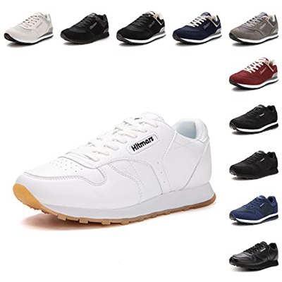 Zapatillas de Running Hombre Mujer Zapatos Deporte Transpirable Zapatos para Correr Casual Deportivas Ligero Sneakers Gimnasio Calzado Blanco EU 40