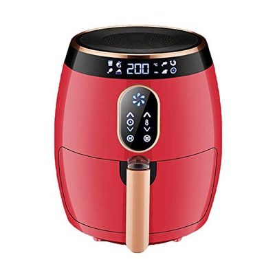 Freidora de aire eléctrica, freidoras de aire caliente de 2,6 l, horno sin aceite, recordatorio de precalentamiento y agitación, 6 ajustes preestablec