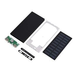 Cargador Portátil de, 10000mAh Dual USB Fast Charge Solar Móvil 10.000 mAh Doble Metal Banco de la Energía de Metal Caso DIY Kit Negro colorido Hace S precio
