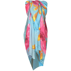 TOSKATOK Falda Pareo de Vacaciones en la Playa con patrón Floral Brillante Multicolor Grande para Mujer precio